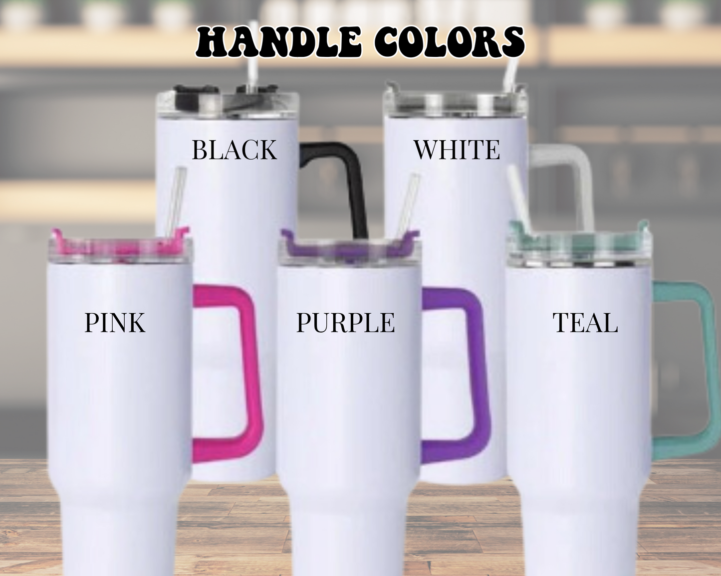 Pink Truck Most Wonderful Time Of The Year 40 oz Tumbler With Handle